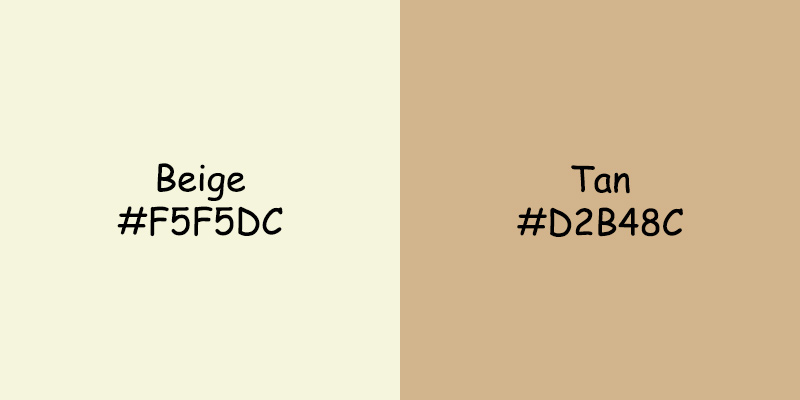 Beige vs Tan Color: Choosing the Right Hue Beige vs Tan color