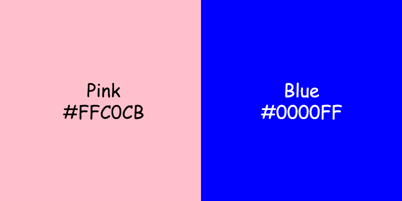 Pink vs Blue: Exploring Color Associations in Marketing Pink vs Blue