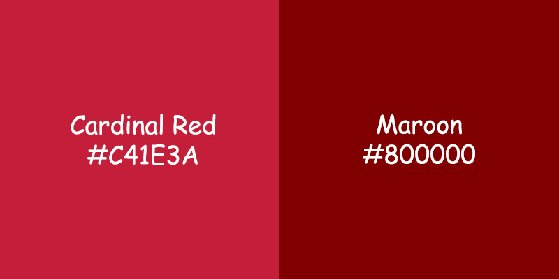 Cardinal Red vs Maroon: Exploring Colors and Meanings Cardinal Red vs Maroon