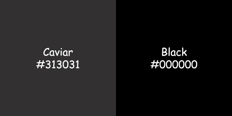 Caviar Color vs Black Color: Shades & Symbolism Explained Caviar Color vs Black Color