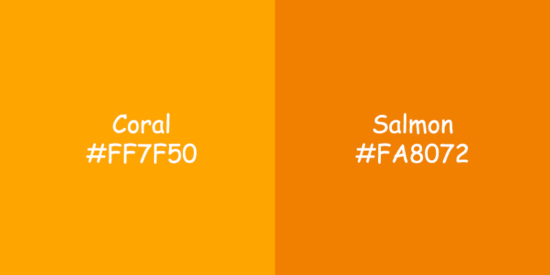 Coral vs Salmon Color: Similarities and Differences Coral vs Salmon Color