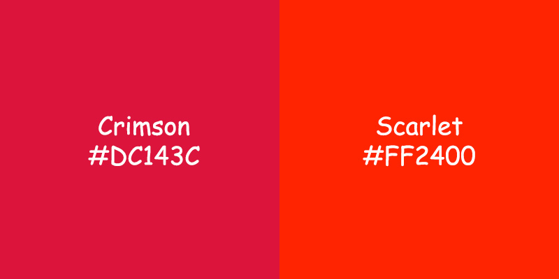 Crimson vs Scarlet Color: Exploring Their Historical Context and Cultural Associations Crimson vs Scarlet Color