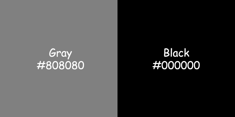 Grey vs Black Color: Exploring Nuances and Practical Applications Grey vs Black