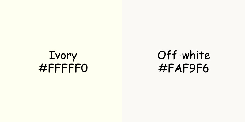 Ivory vs Off White: Exploring the Versatility of Colors Ivory vs Off White