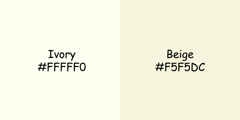Ivory vs Beige Color: Key Differences for Home Decor Ivory vs Beige Color