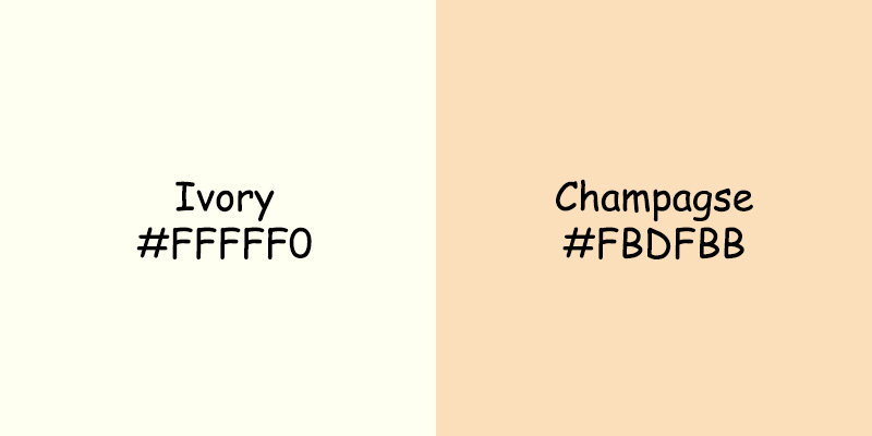 Ivory vs Champagne Color: Understanding the Differences and Stylish Combinations Ivory vs Champagne Color