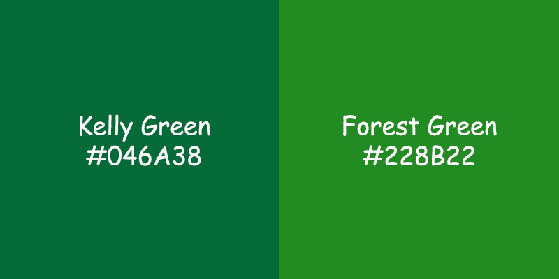 Kelly Green vs Forest Green: Unveiling the Color Battle Kelly Green vs Forest Green