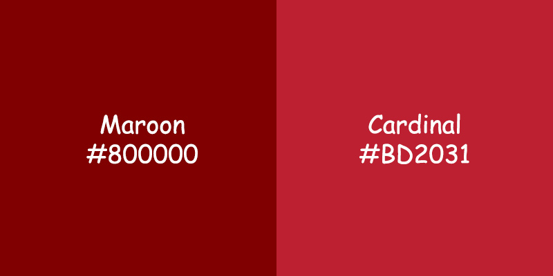 Maroon vs Cardinal Color: Choosing the Right Hue for Your Project Maroon vs Cardinal Color