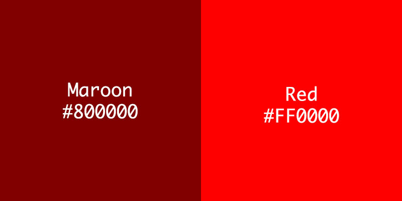 Maroon vs. Red Color: Characteristics, Symbolism, and Differences Maroon vs. Red Color