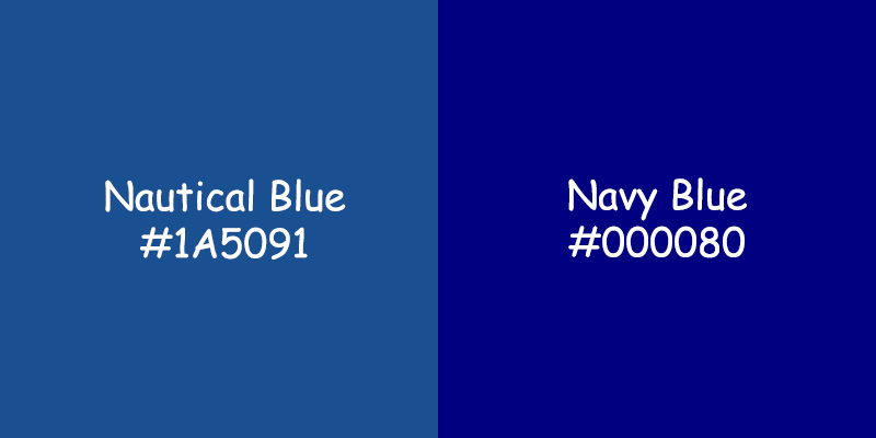 Nautical Blue vs Navy Blue: Exploring Color Differences Nautical Blue vs Navy Blue