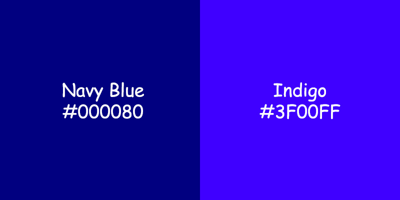 Navy Blue vs Indigo Color: Understanding Their Versatility Navy Blue vs Indigo Color