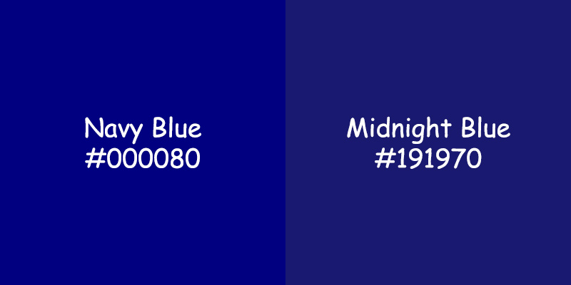 Navy Blue vs Midnight Blue: Understanding the Differences Navy Blue vs Midnight Blue