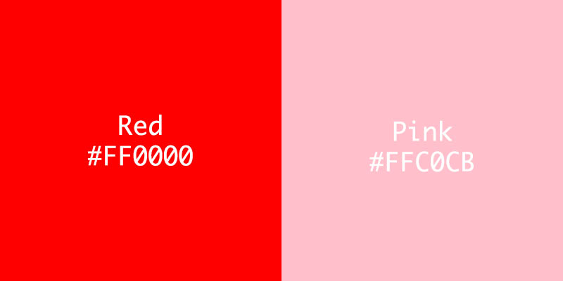 Red vs Pink Color: Exploring the Psychology and Meaning in Design Red vs pink