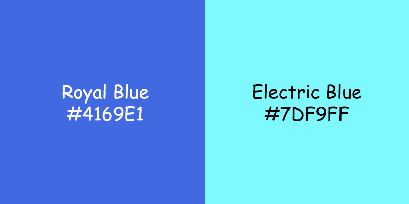 Royal Blue vs Electric Blue: A Comparative Guide Royal Blue vs Electric Blue