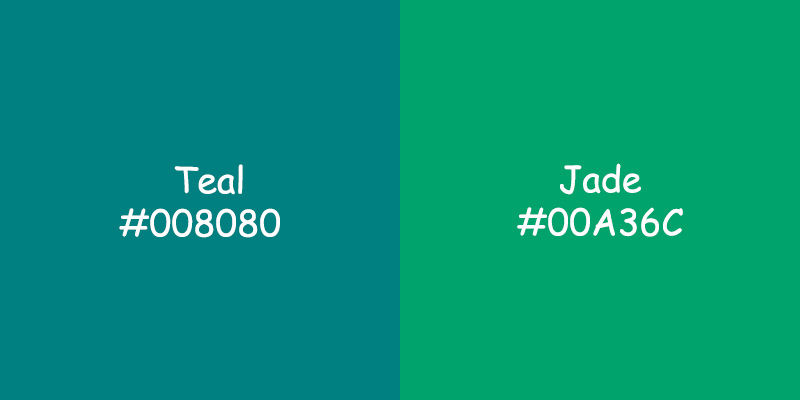 Teal vs Jade: Uncovering the Differences Teal vs Jade