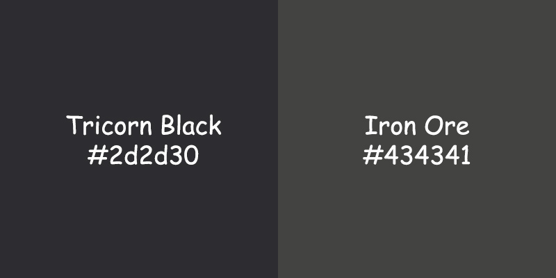 Tricorn Black vs Iron Ore Color: A Comparison for Stylish Interiors Tricorn Black vs Iron Ore Color