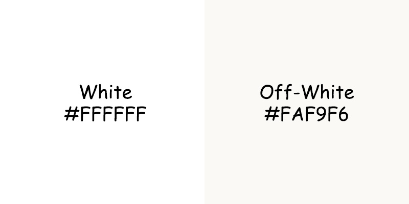White vs Off White Color: Choosing Between the Shades White vs Off White Color