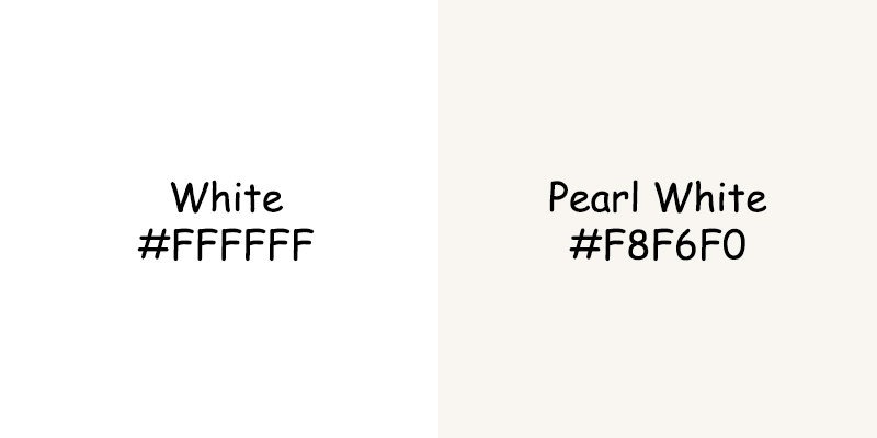 White vs Pearl White: Unveiling the Color Differences White vs Pearl White