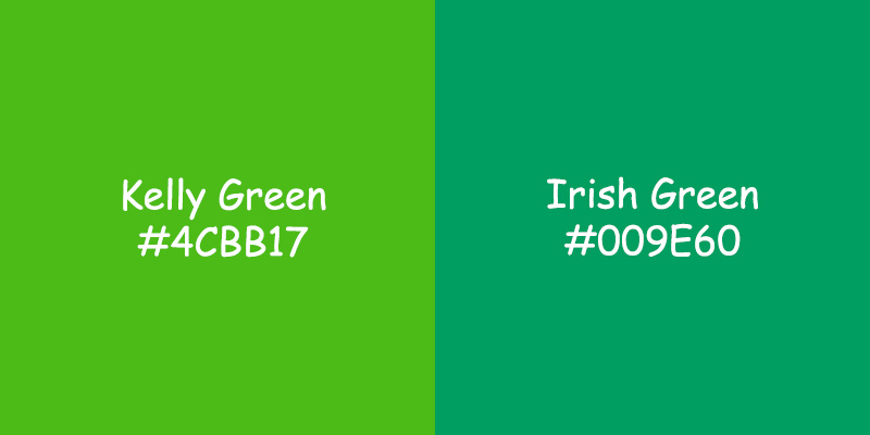 Kelly Green vs Irish Green: Exploring the Color Differences Kelly Green vs Irish Green