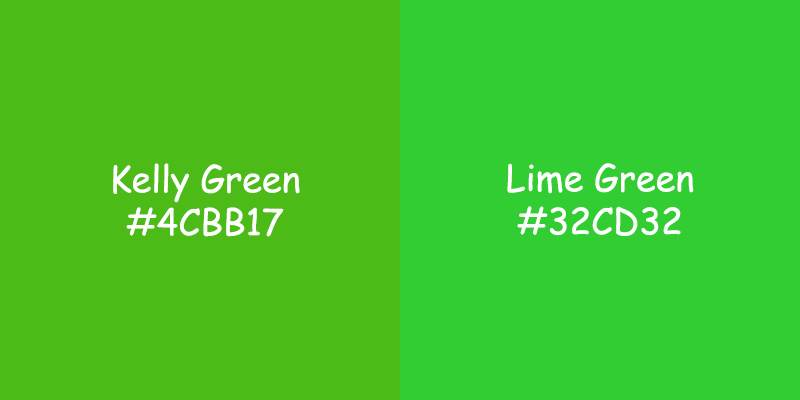Kelly Green vs Lime Green: Exploring the Differences in Color Kelly Green vs Lime Green