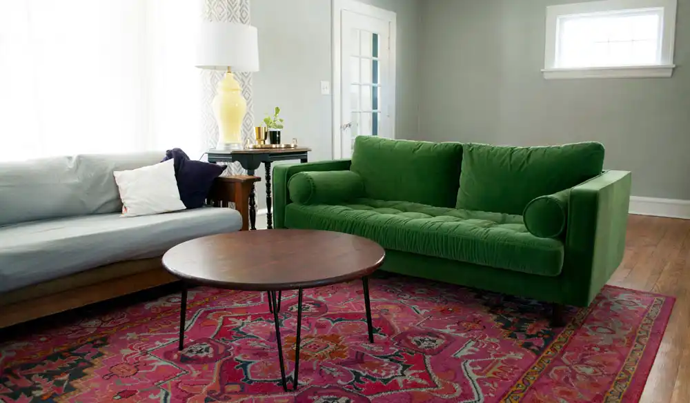 Rug Colors for a Green Couch: Blue, Gray, or Pink? Tips and Ideas Rug Colors for a Green Couch